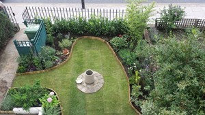 Completed landscaping project North London